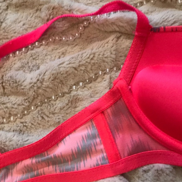 Hot Pink and Gray Push Up Joe Boxer Bra - Picture 6 of 6
